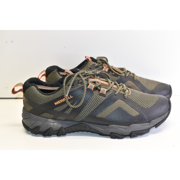 Merrell Mens Meru Hiking Shoes Black/Green Size 8.5 J034425 Low Top Outdoors - Picture 1 of 9